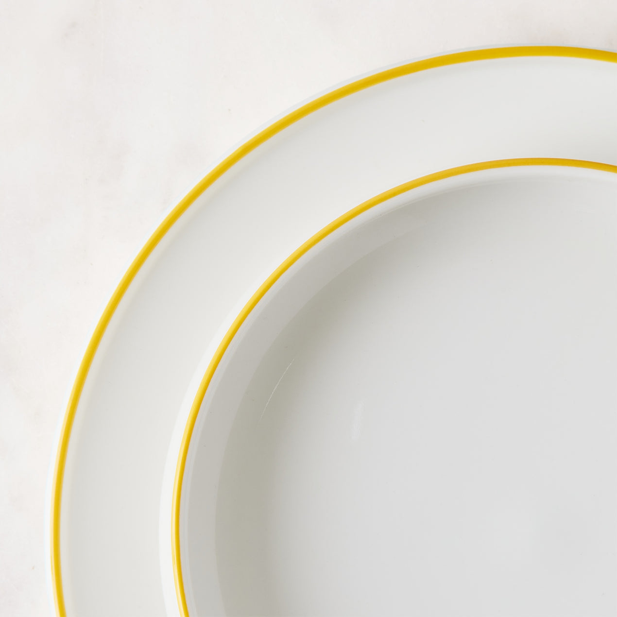 Købenstyle Porcelain Yellow Salad Plate, Set of 4